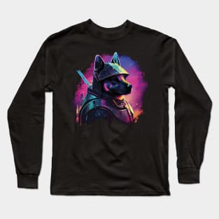 Samurai dog Long Sleeve T-Shirt
